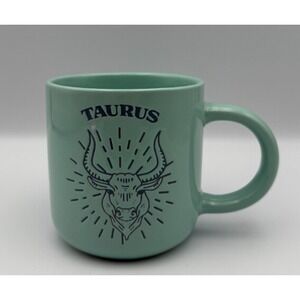 Wild Sage Teal "Taurus Dependable Kind Independent" Zodiac Coffee Mug Cup 13 oz